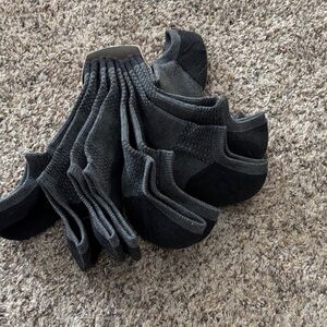 Men's Black and Gray Ankle Socks